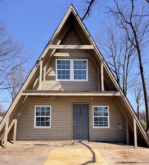 Floor plan for 2 beds, 1 bath